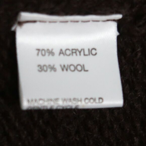 Beretti Womens Cardigan Sweater‎ Medium Brown Button Wool Blend Italy Academia - Picture 8 of 9